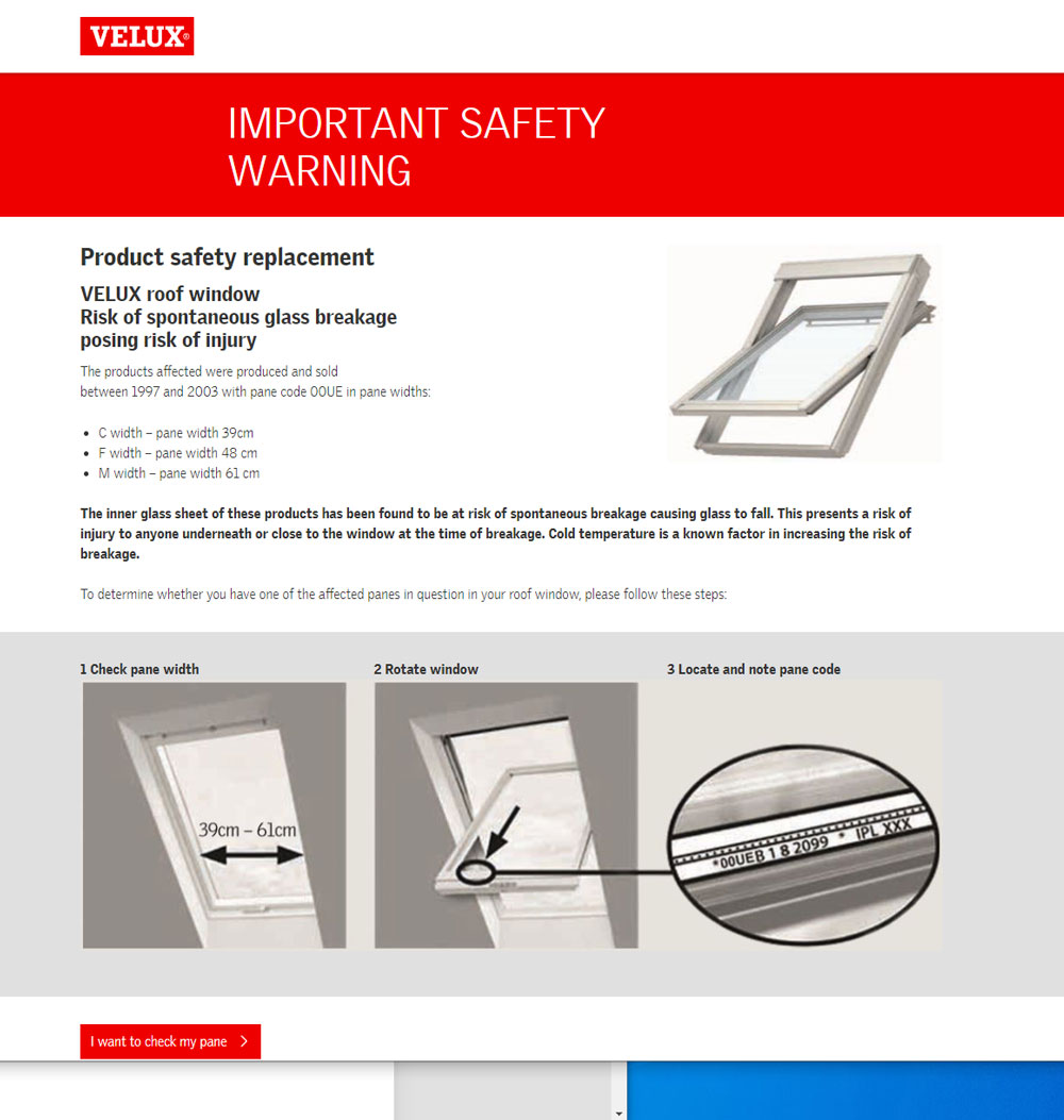 glazing-recall-safety-warning Glazing recall safety warning
