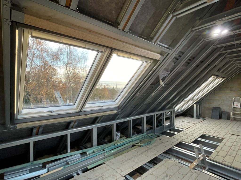 Newly installed VELUX windows