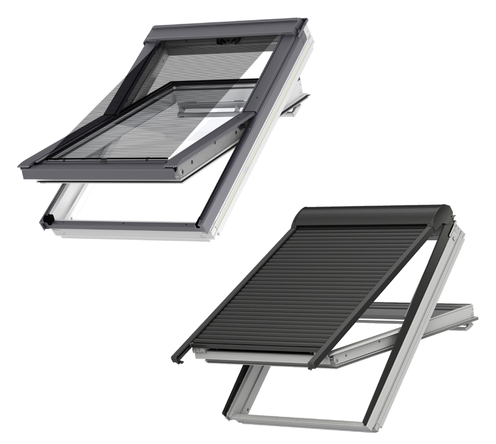 Shutters and awnings for VELUX windows