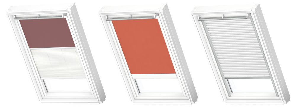 Trio of blinds for VELUX windows