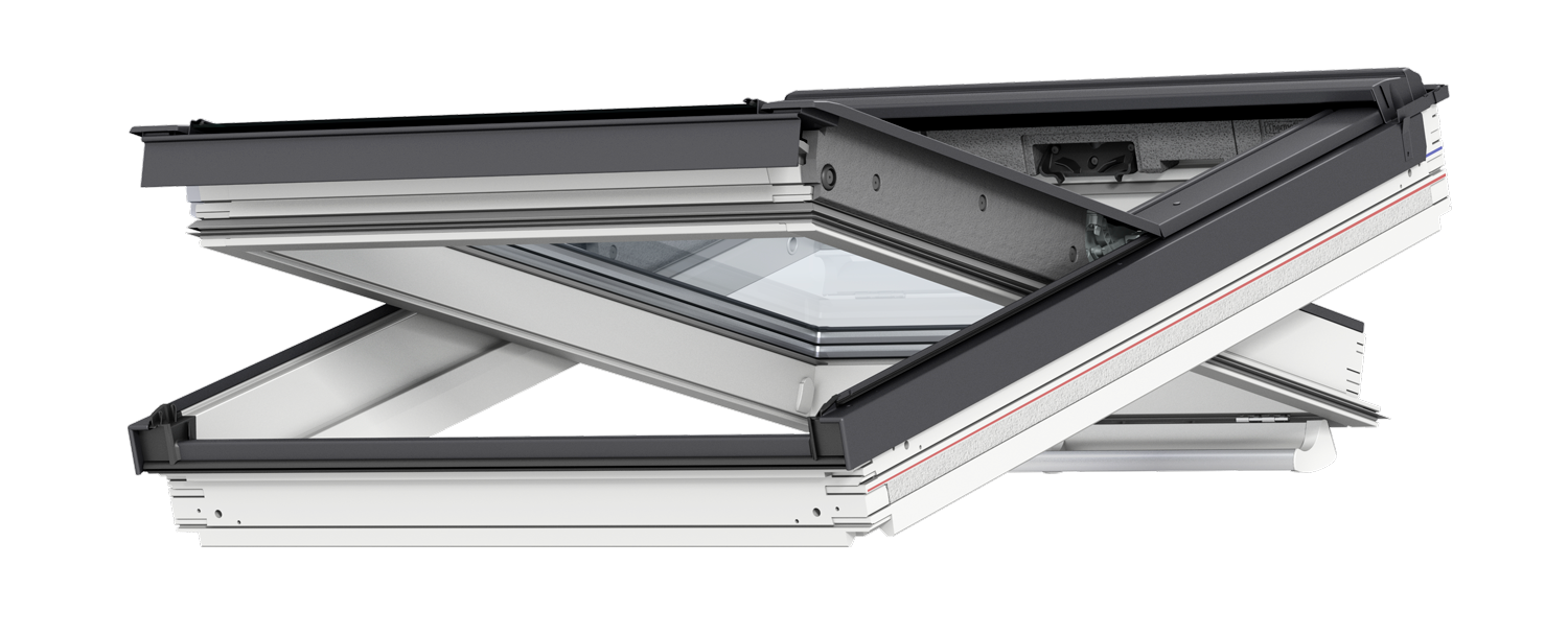 Open low pitch window