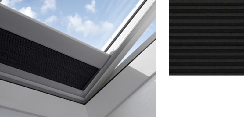 VELUX Flat Roof Blackout blinds - Black